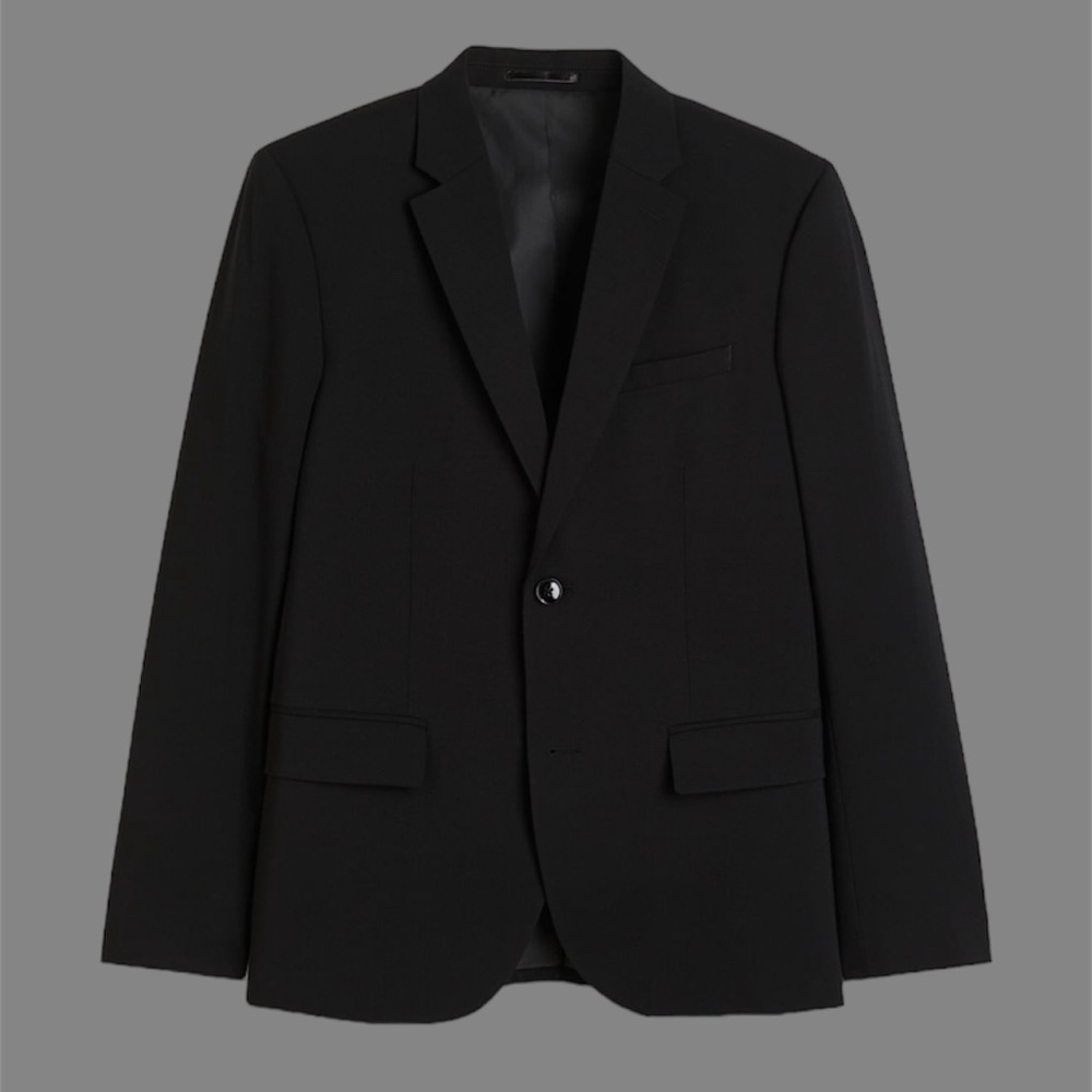 H&M Men’s Blazer / Suit Jacket, Black - 38R